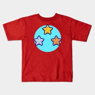 Star Collection Cartoon Vector Icon Illustration Kids T-Shirt